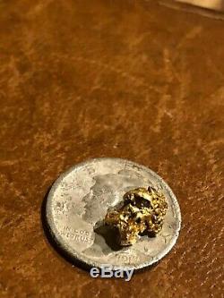 Natural California Gold Nugget 1.2 Grams Beautiful Rare
