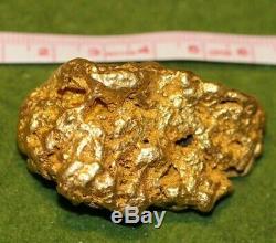 Natural Gold Nugget Australia 3.59 troy ounces 111.5 grams Wow