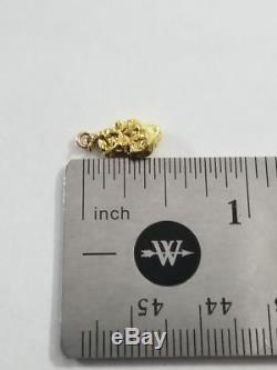 Natural Gold Nugget Charm Jewelry #JT-GNC873