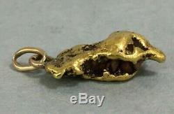 Natural Gold Nugget Pendant 11 Grams Large Nugget Jewelry #GN720