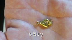 Natural Gold Nugget Pendant 2.3 Grams Authentic