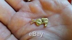 Natural Gold Nugget Pendant 3.6 Grams Authentic