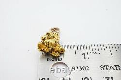Natural Gold Nugget Pendant Charm Quartz Matrix 8 Grams