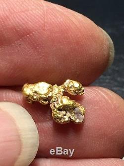 Natural Gold Nugget Specimen With Quartz Rock Bullion From Oregon 1.57 Gram #A34