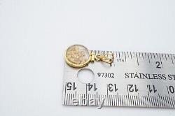 Natural Gold Nuggets In 14k Bezel See Through