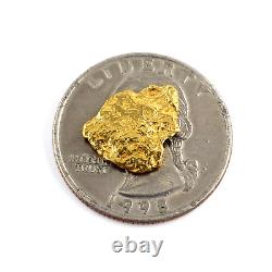 Natural Placer Gold Nugget 87% Pure Klondike Yukon Alaska USA Canada 2.13 Grams