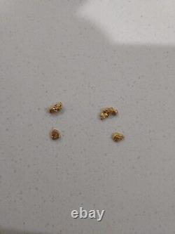 Natural Western Australian Gold Nugget 1.629g 4 nuggets