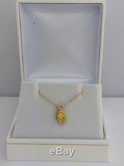 Natural Yukon Gold Nugget Pendant Artisan Yukon Gold Jewellery A1