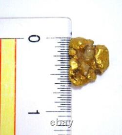 Natural gold nugget, 12.26 grams