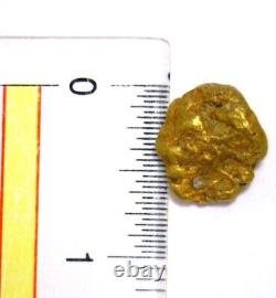 Natural gold nugget, 12.54 grams
