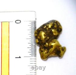 Natural gold nugget, 21.85 grams