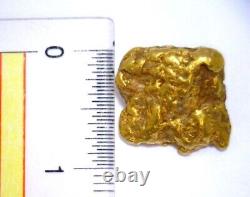 Natural gold nugget, 21.98 grams