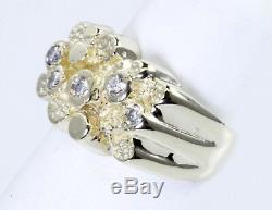 Nugget Designer Style Diamond Ring 14K Yellow Gold Size 5 WHOLESALE