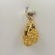 Pure Genuine 22-24k Gold Extra Large Natural Nugget Charm Pendant 13.6gr