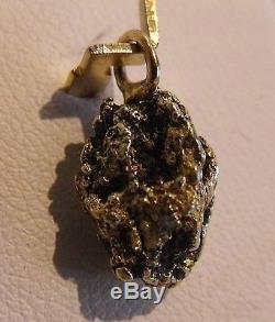 Pure Mined Natural Gold Alaskan Nugget Charm Pendant 22-24k 2.9 gr