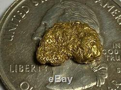 Quality Alaskan Natural Placer Gold Nugget 1.160 grams Free Shipping! #A111