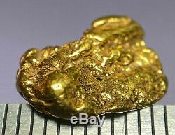 Quality Alaskan Natural Placer Gold Nugget 1.396 grams Free Shipping! #A765