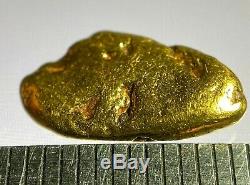 Quality Alaskan Natural Placer Gold Nugget 1.896 grams Free Shipping! #A819
