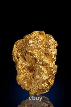Round Crevassed Natural Australian Gold Nugget 26.25 grams