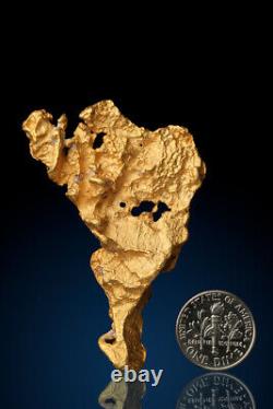 Shaped Like Africa Natural Australian Gold Nugget- 53.6 grams