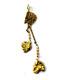 Small 18k-21k Natural Gold Nugget And 14k Gold Pendant