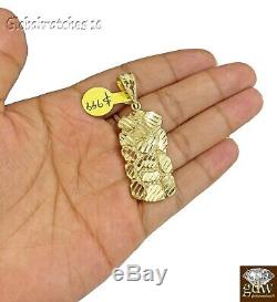 Solid 10k Yellow Gold Nugget Charm Pendent Men Women Real 10k Gold