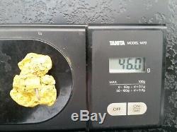 Solid Natural Australian Gold Nugget (46 grams)