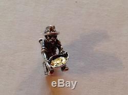 Sterling Silver Tie Tack Pin with 1 Gram of Real Natural California Gold Nuggets