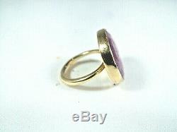 Stunning Rare Monica Vinader Gold Vermeil Huge Natural Ruby Siren Nugget Ring