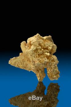 VERY RARE NATURAL CRYSTALIZED GOLD NUGGET SPECIMEN Round Mountain