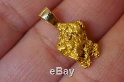 Vintage 20/22 kt. Natural Alaskan Gold Nugget Pendant