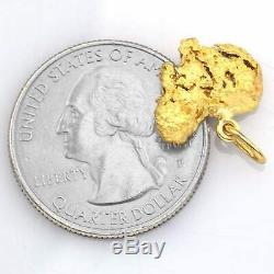 Vintage 24K Natural Yellow Gold Nugget Charm Pendant 4.6 Grams