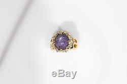 Vintage $9000 12ct Natural Star RUBY Diamond 14k Gold NUGGET Heavy Ring Band 19g