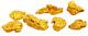 West Australian High Purity Rare Natural Pilbara Gold Nuggets Lot Weight 1 Gram