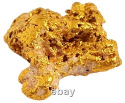 West australian rare shiny quartz natural pilbara gold nugget 3.2 grams
