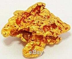 Western australian high purity rare natural pilbara gold nugget weight 2.3 grams