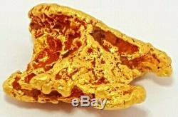 Western australian high purity rare natural pilbara gold nugget weight 2.3 grams