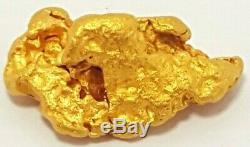 Western australian high purity rare natural pilbara gold nugget weight 3.0 grams