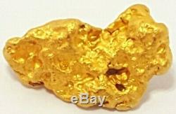 Western australian high purity rare natural pilbara gold nugget weight 3.0 grams