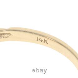 Yellow Gold Diamond Bypass Engagement Ring 14k Round Brilliant. 22ctw Nugget