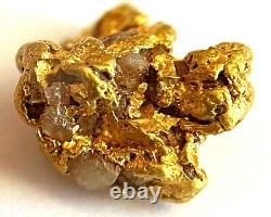 Yellow Gold Natural Nugget 91.21% Au Purity As Per XRF Spectrometer Test 0.89gr