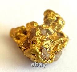Yellow Gold Natural Nugget 91.21% Au Purity As Per XRF Spectrometer Test 0.89gr