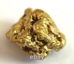 Yellow Gold Natural Nugget 94.67% Au Purity As Per XRF Spectrometer Test 0.96 gr