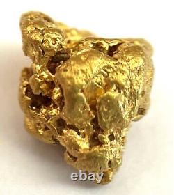 Yellow Gold Natural Nugget 94.67% Au Purity As Per XRF Spectrometer Test 0.96 gr