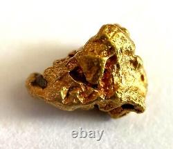 Yellow Gold Natural Nugget 95.97% Au Purity As Per XRF Spectrometer Test 0.96 gr
