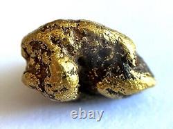 Yellow Gold Natural Nugget 99.34% Au Purity As Per XRF Spectrometer Test 2.61gr